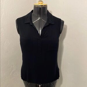 Merona Sleeveless Black Blouse